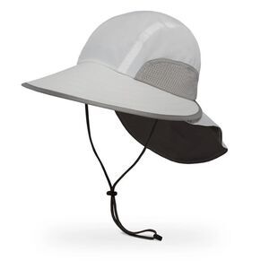 Sunday Afternoons Wide Brim Skirted Sport Hat White Gray NWT